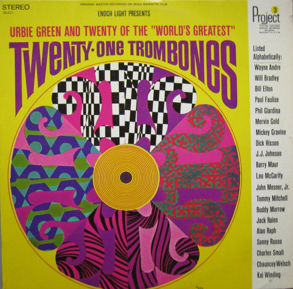 Urbie Green And Twenty Of The "World's Greatest" - Twenty-One Trombones (LP Tweedehands)