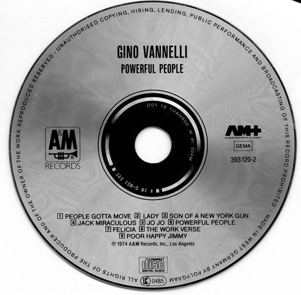 Gino Vannelli - Powerful People (CD Tweedehands)