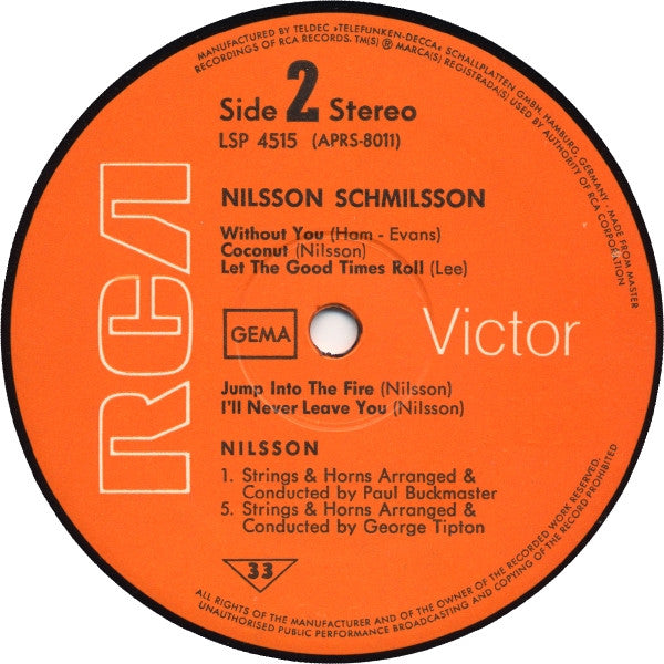 Harry Nilsson - Nilsson Schmilsson (LP Tweedehands) - Discords.nl