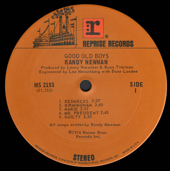 Randy Newman - Good Old Boys (LP Tweedehands)