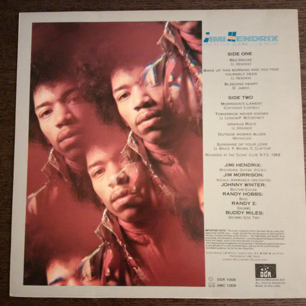 Jimi Hendrix - Live At The Scene Club, N.Y., N.Y. (LP Tweedehands)