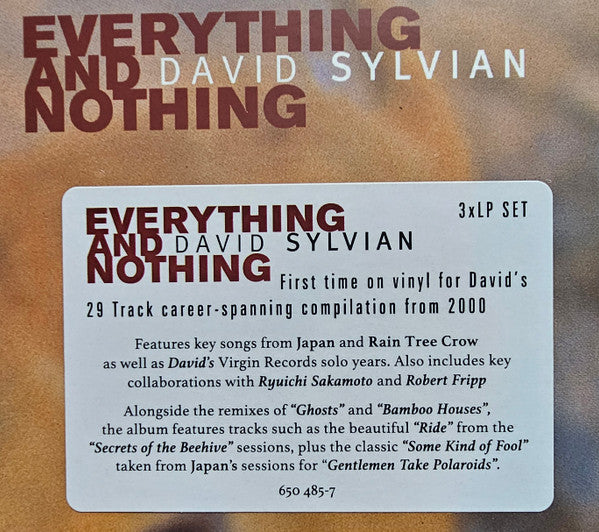 David Sylvian - Everything And Nothing (LP)