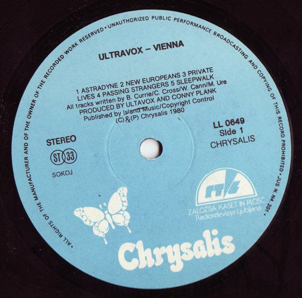 Ultravox - Vienna (LP Tweedehands)