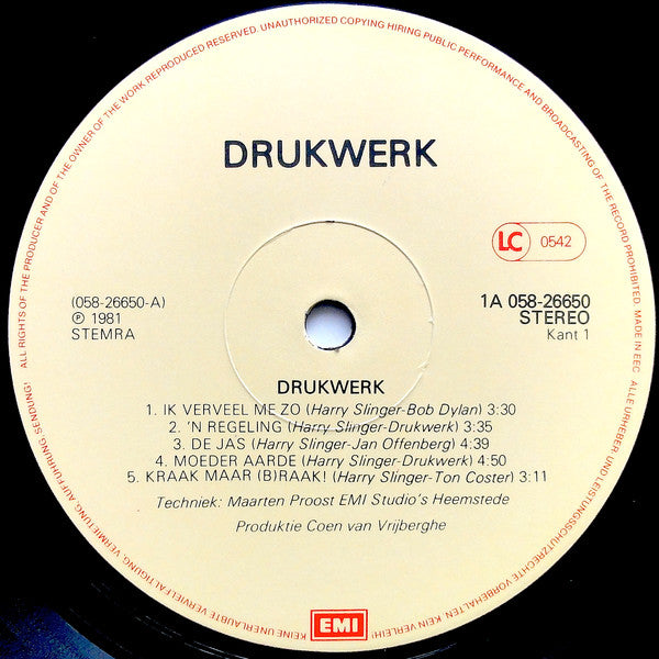 Drukwerk - Drukwerk (LP Tweedehands)