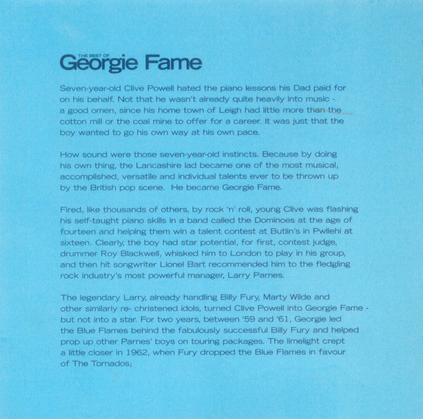 Georgie Fame - The Best Of Georgie Fame 1967-1971 (CD) - Discords.nl