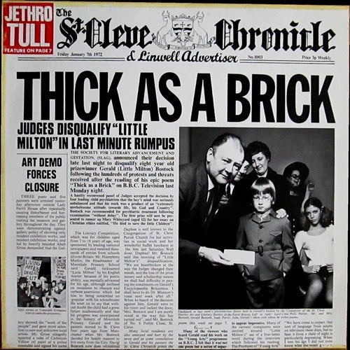 Jethro Tull - Thick As A Brick (LP Tweedehands)