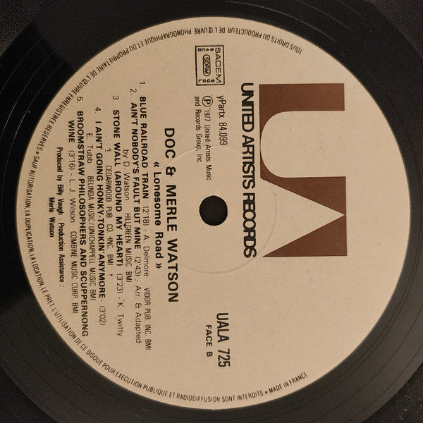 Doc & Merle Watson - Lonesome Road (LP Tweedehands) - Discords.nl