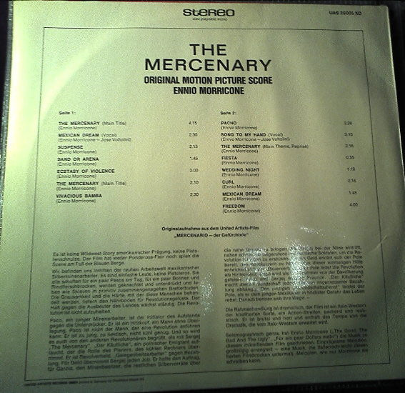 Ennio Morricone - The Mercenary (Original Motion Picture Score) (LP Tweedehands)