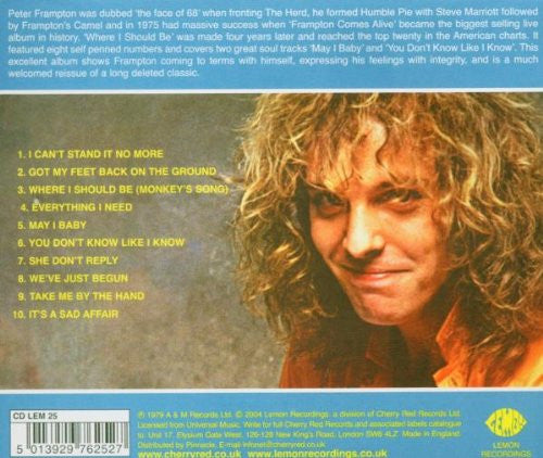 Peter Frampton - Where I Should Be (CD Tweedehands)