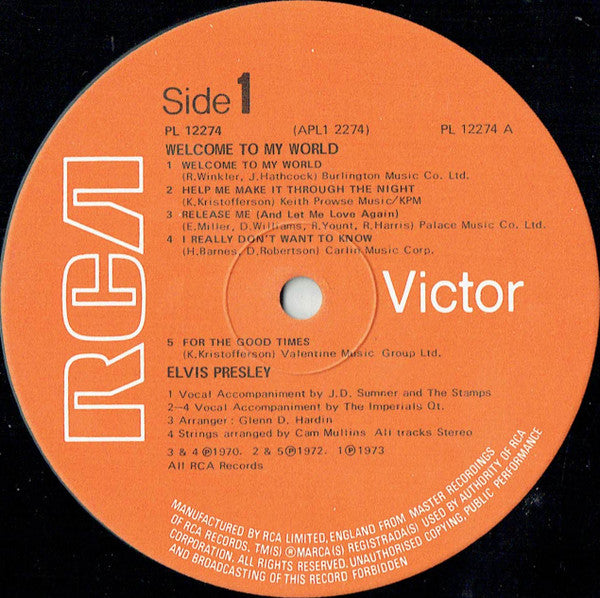 Elvis Presley - Welcome To My World (LP Tweedehands)
