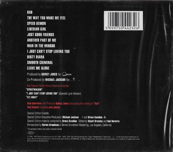 Michael Jackson - Bad (CD) - Discords.nl