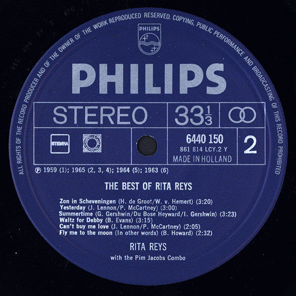 Rita Reys With Pim Jacobs Combo - The Best Of Rita Reys (LP Tweedehands)