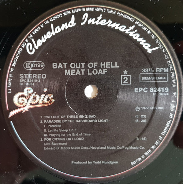 Meat Loaf - Bat Out Of Hell (LP Tweedehands)