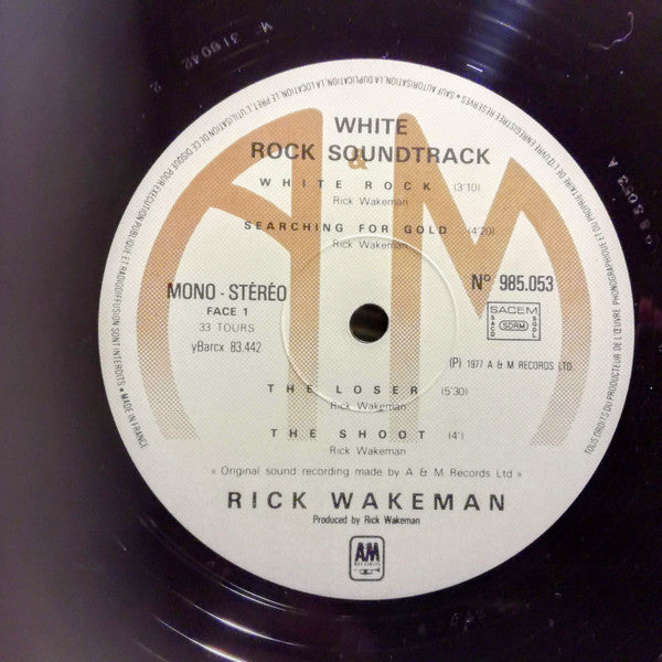 Rick Wakeman - White Rock: The Original Motion Picture Soundtrack Of The Innsbruck Winter Olympics. (LP Tweedehands)