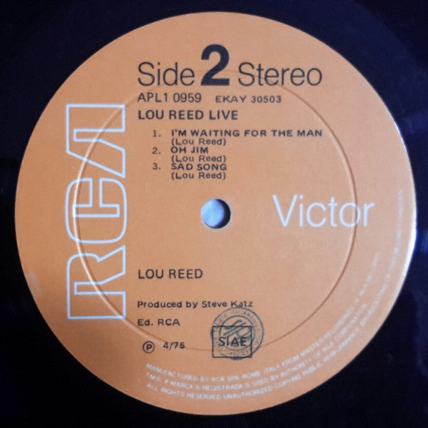 Lou Reed - Lou Reed Live (LP Tweedehands)