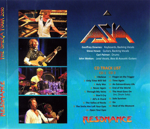 Asia - Resonance (The Omega Tour 2010 - Live In Basel, Switzerland, 4th May 2010) (CD)