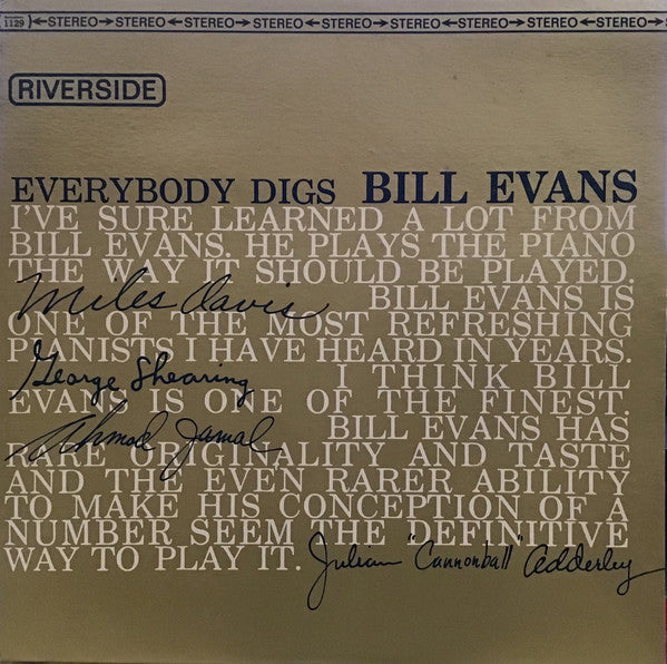 Bill Evans Trio, The - Everybody Digs Bill Evans (LP Tweedehands)