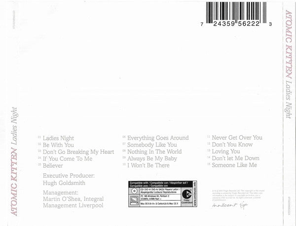 Atomic Kitten - Ladies Night (CD)