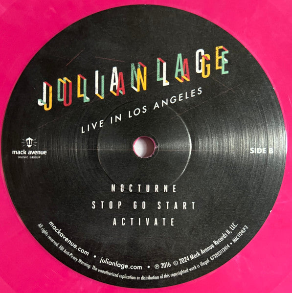 Julian Lage - Live In Los Angeles (Cherry Red LP)