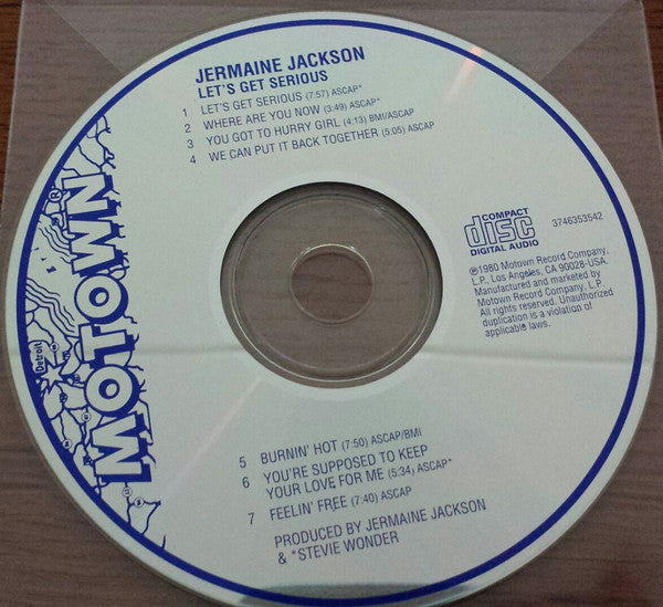 Jermaine Jackson - Let's Get Serious (CD) - Discords.nl