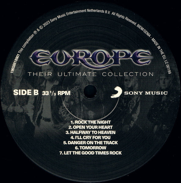 Europe - Their Ultimate Collection (LP) - Discords.nl