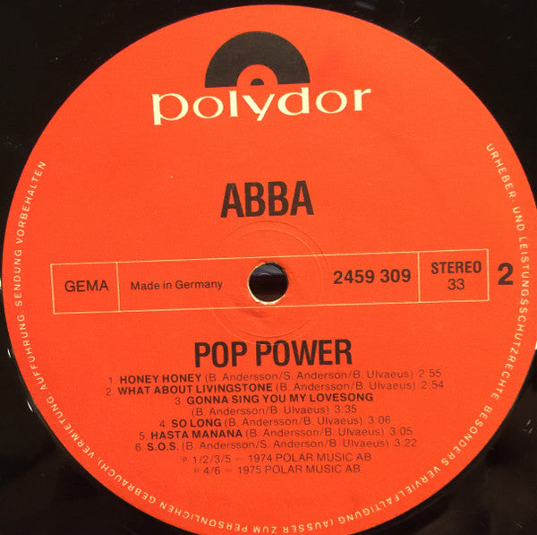 ABBA - Pop Power (The Fantastic ABBA) (LP Tweedehands)