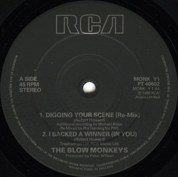 Blow Monkeys, The - Digging Your Re-Mix (12" Tweedehands)