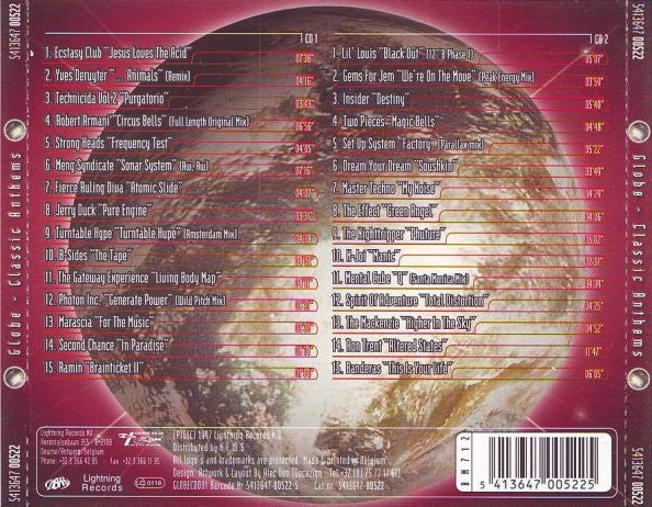 Various - Globe - Classic Anthems (CD Tweedehands)