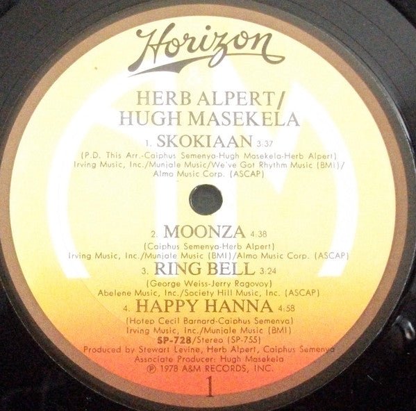 Herb Alpert / Hugh Masekela - Herb Alpert / Hugh Masekela (LP Tweedehands)