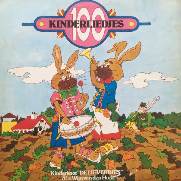 Kinderkoor De Lieverdjes o.l.v. Wim van den Hurk - 100 Kinderliedjes (LP Tweedehands) - Discords.nl
