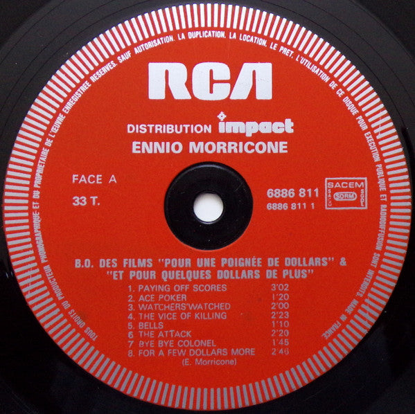 Ennio Morricone - (Bande Originale Des Films) Pour Une Poignee De Dollars Et Pour Quelques Dollars De Plus (LP Tweedehands)