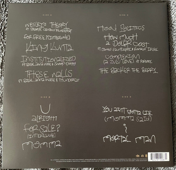 Kendrick Lamar - To Pimp A Butterfly (LP)