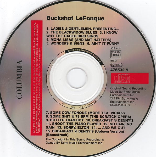 Buckshot LeFonque - Buckshot LeFonque (CD) - Discords.nl