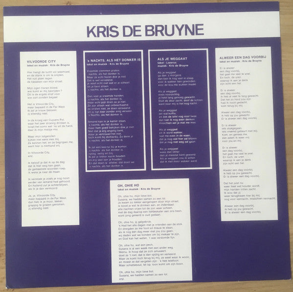 Kris De Bruyne - Ook Voor Jou... (LP Tweedehands)