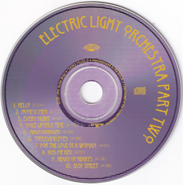 Electric Light Orchestra Part II - Electric Light Orchestra Part Two (CD)