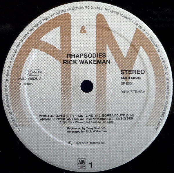 Rick Wakeman - Rhapsodies (LP Tweedehands)