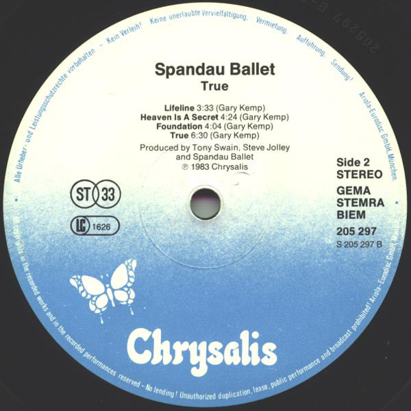 Spandau Ballet - True (LP Tweedehands)