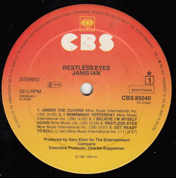 Janis Ian - Restless Eyes (LP Tweedehands)
