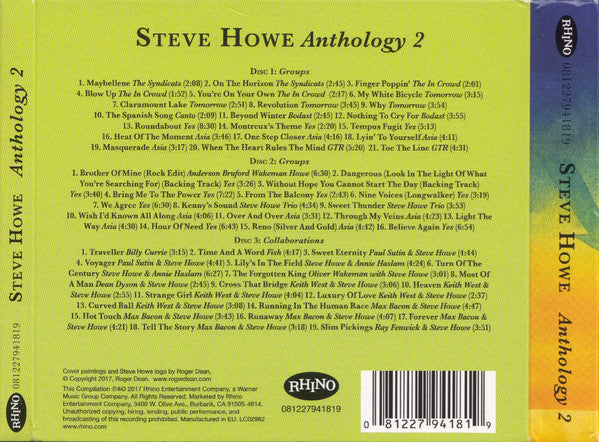 Steve Howe - Anthology 2 (Groups & Collaborations) (CD)