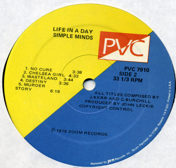 Simple Minds - Life In A Day (LP Tweedehands)