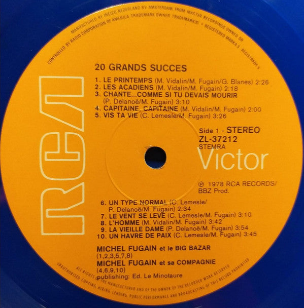 Michel Fugain - 20 Grands Succes (LP Tweedehands) - Discords.nl