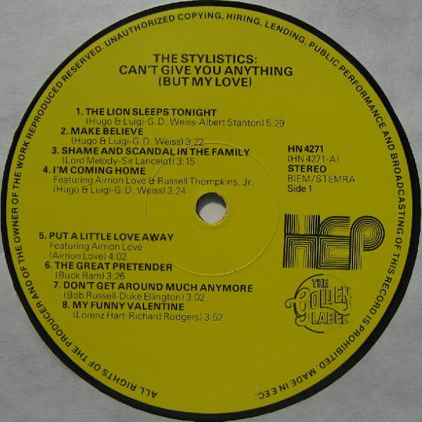 Stylistics, The - Can't Give You Anything (But My Love) (LP Tweedehands)