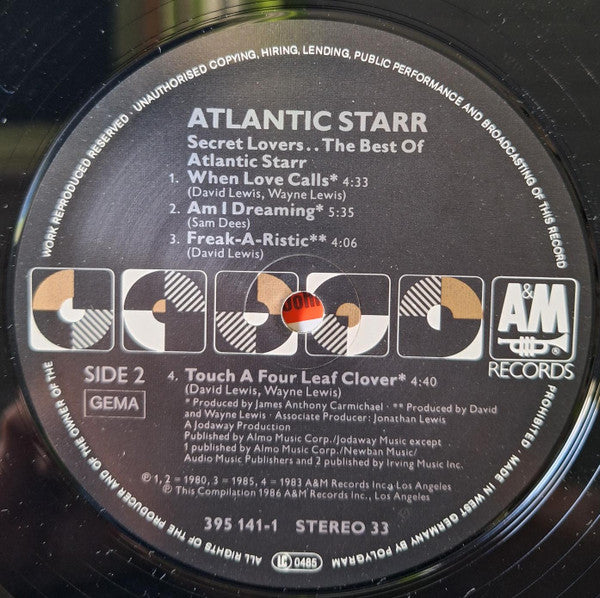 Atlantic Starr - Secret Lovers...The Best Of Atlantic Starr (LP Tweedehands)