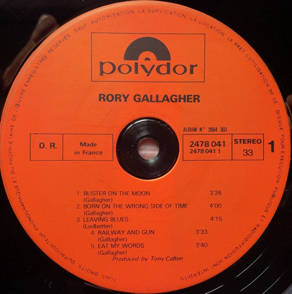 Rory Gallagher - Rory Gallagher (LP Tweedehands)