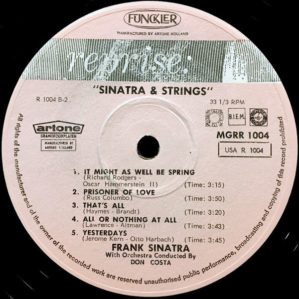 Frank Sinatra - Sinatra & Strings (LP Tweedehands)