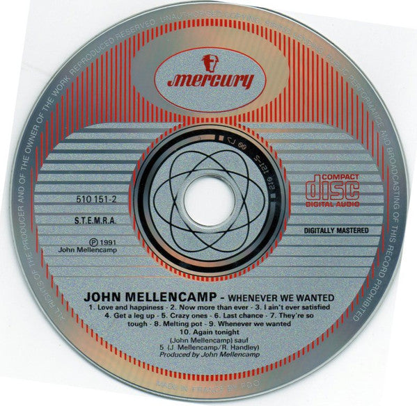 John Cougar Mellencamp - Whenever We Wanted (CD Tweedehands)