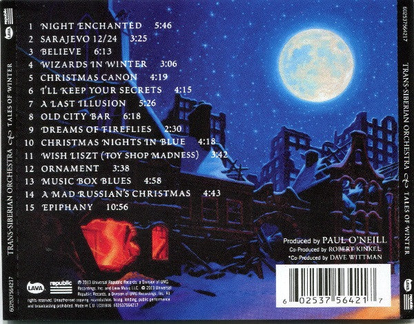 Trans-Siberian Orchestra - Tales Of Winter - Selections From The TSO Rock Operas (CD)