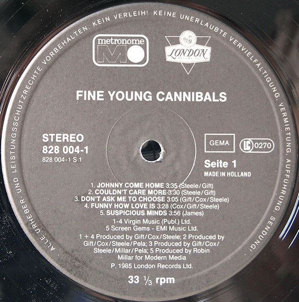 Fine Young Cannibals - Fine Young Cannibals (LP Tweedehands) - Discords.nl