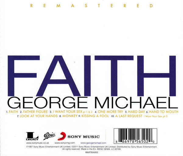George Michael - Faith (CD) - Discords.nl