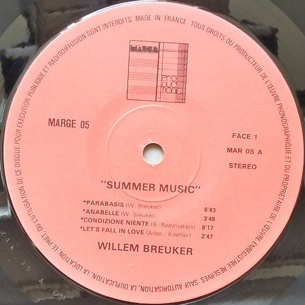 Willem Breuker Kollektief - A Paris / Summer Music (LP Tweedehands) - Discords.nl